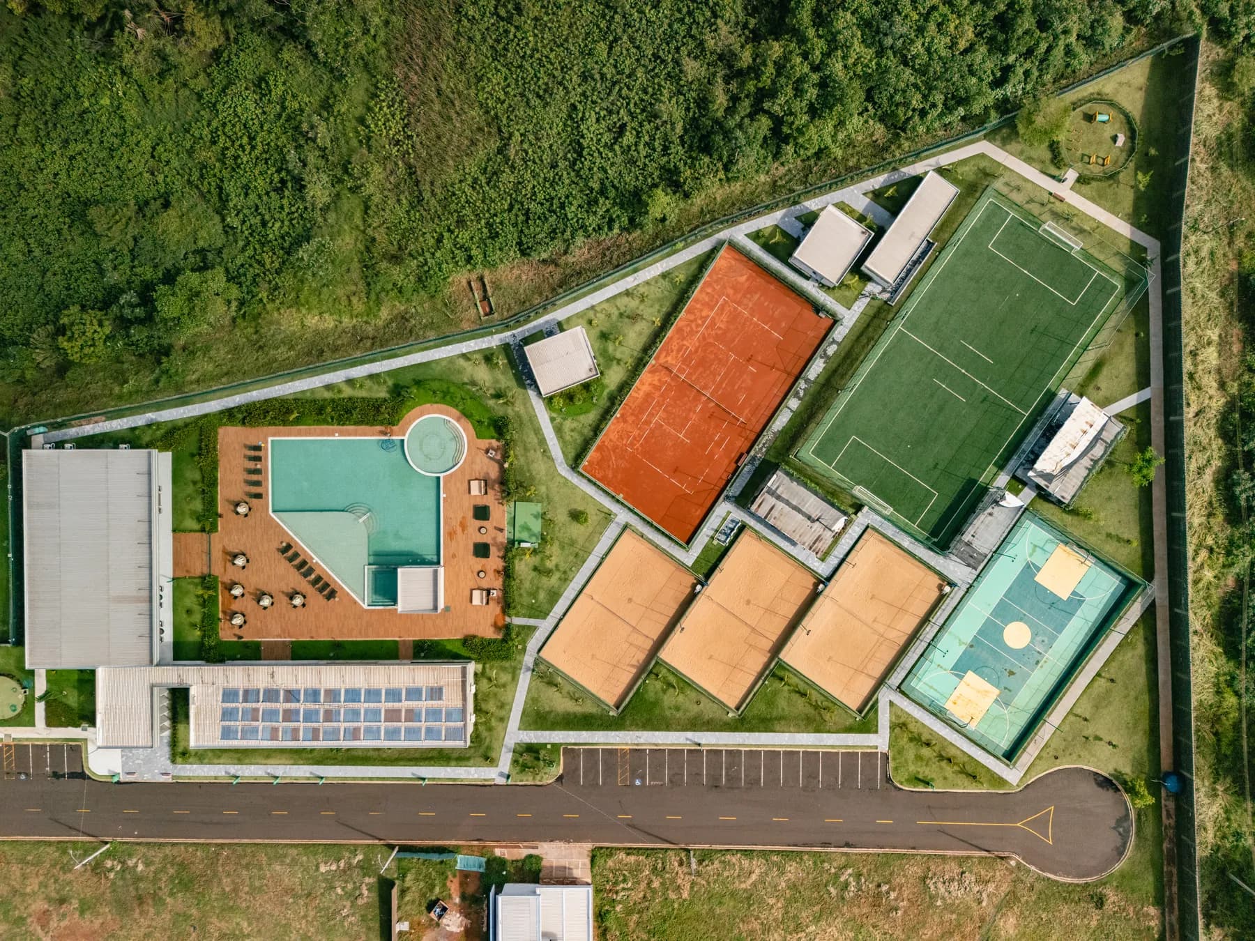 Área de lazer e infraestrutura Avangärden